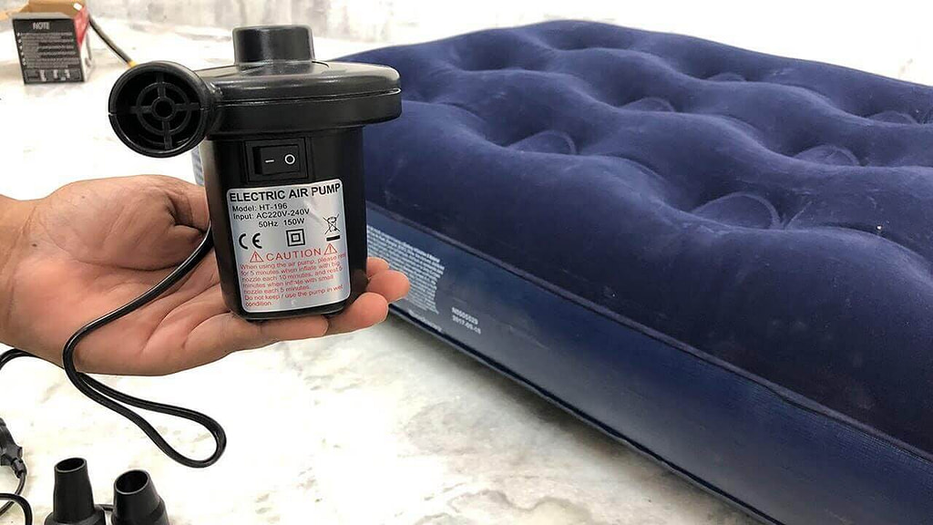 using a air mattress pump to clean pc