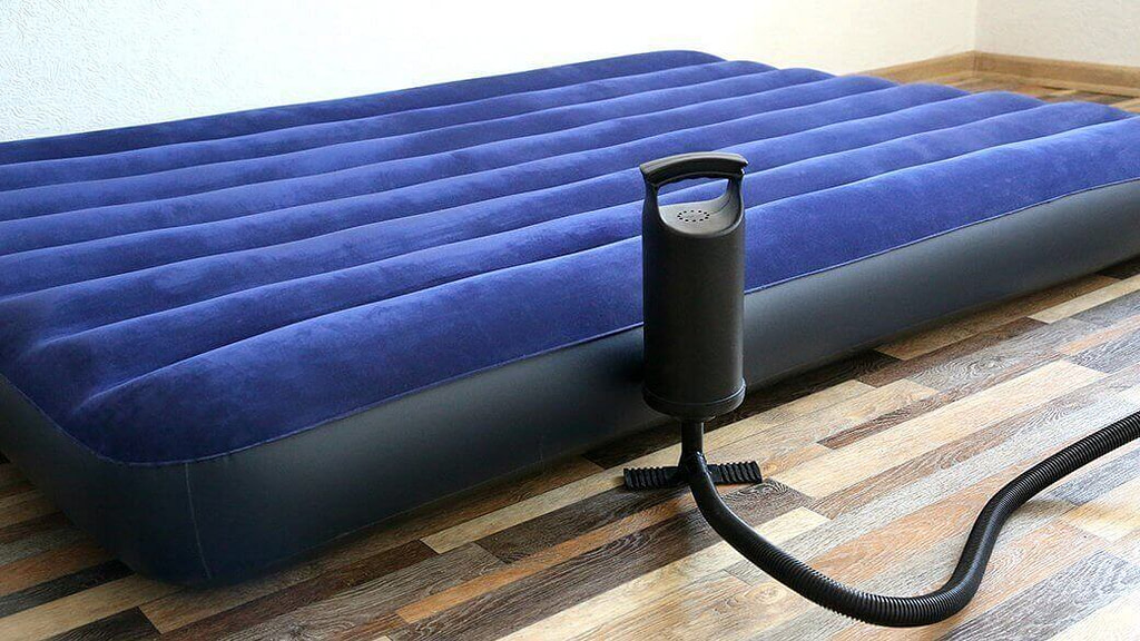 inflate air mattress with bicycle pump