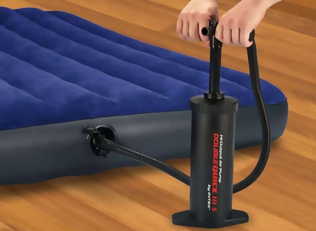 how to inflate an air mattress with a hand pump