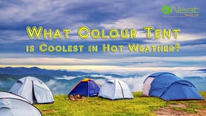 What colour tent is coolest in hot weather