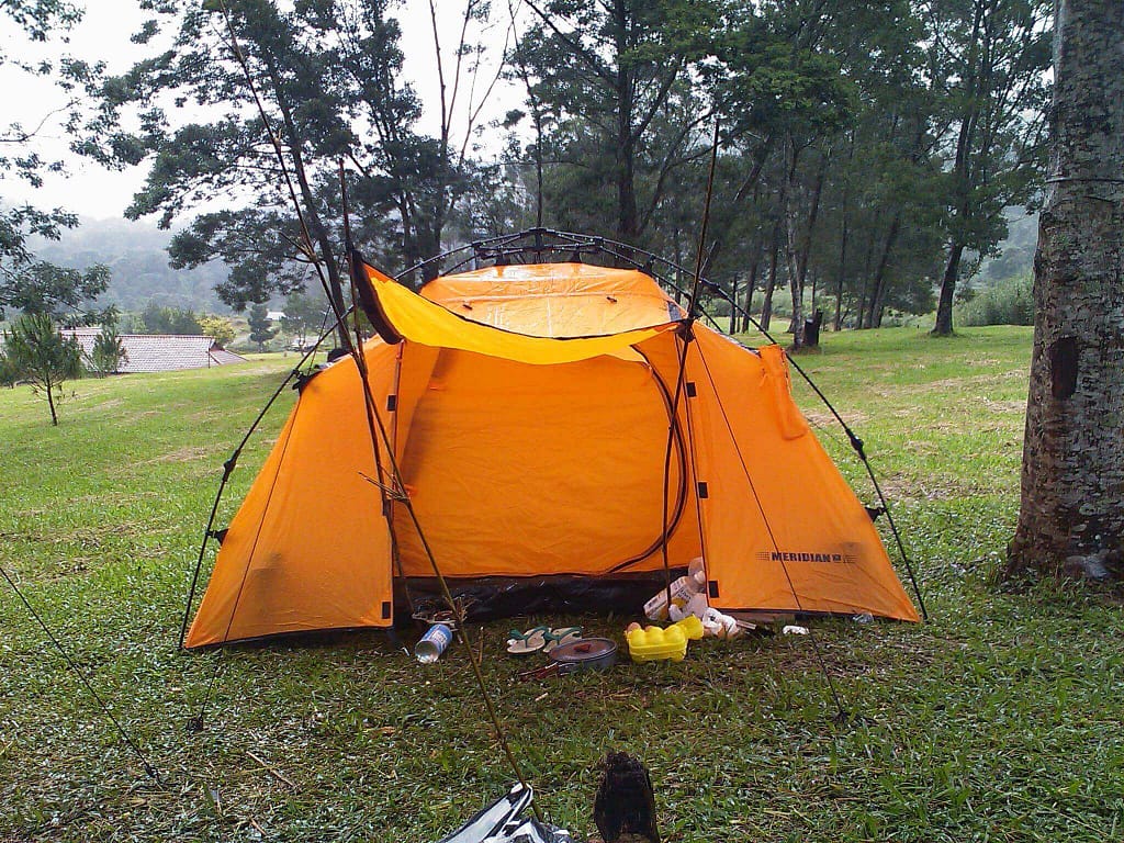 orange tent